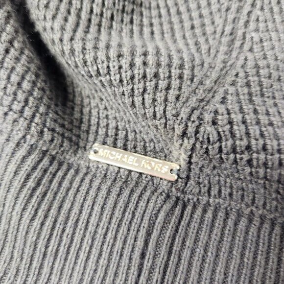 Michael Kors Women's Size Large Green Sweater Sweatshirt Hooded Thermal - Picture 2 of 6